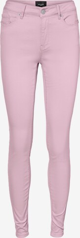 VERO MODA Broek 'Hot Seven' in Roze: voorkant