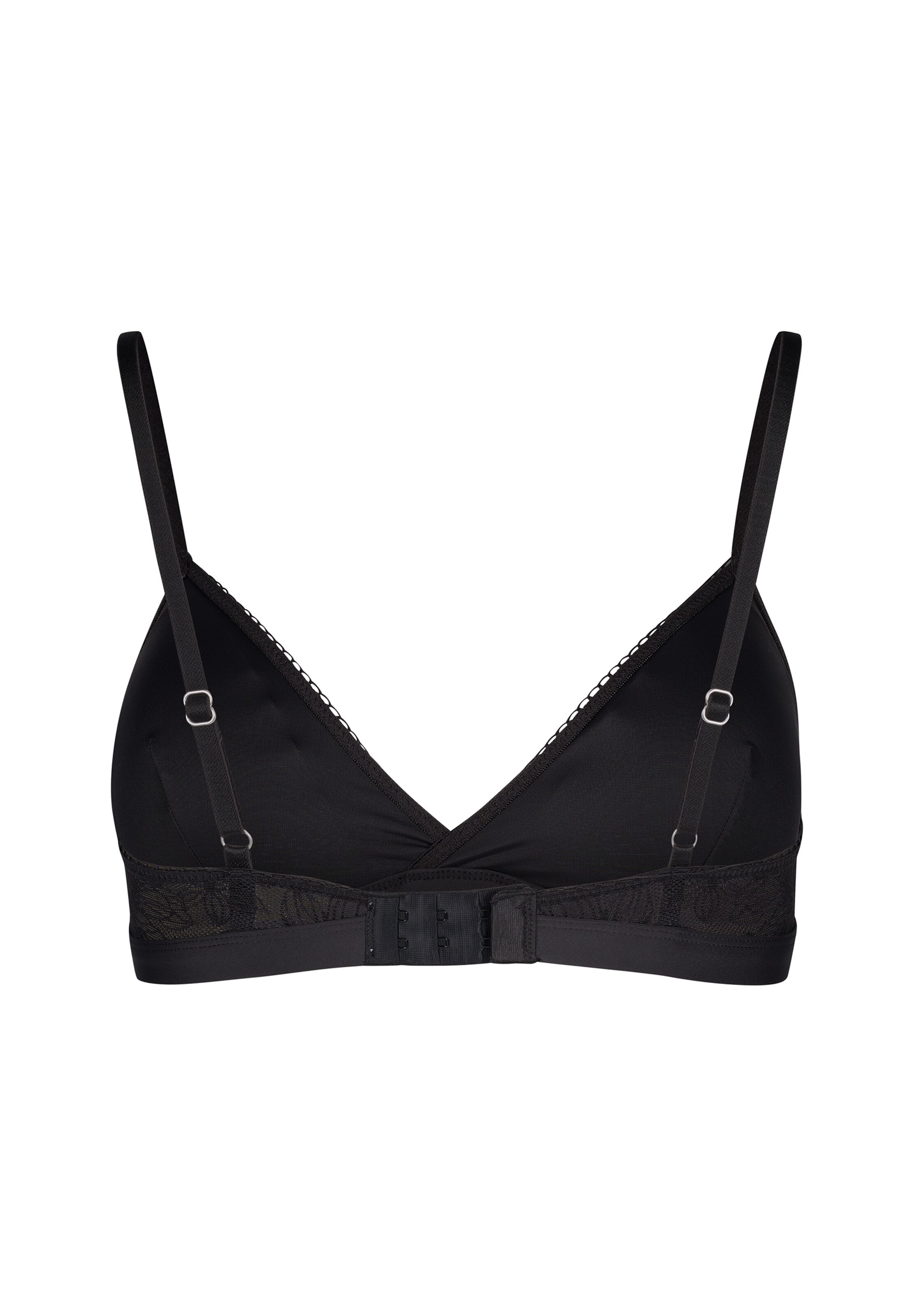 Skiny Triangle Bra in Black