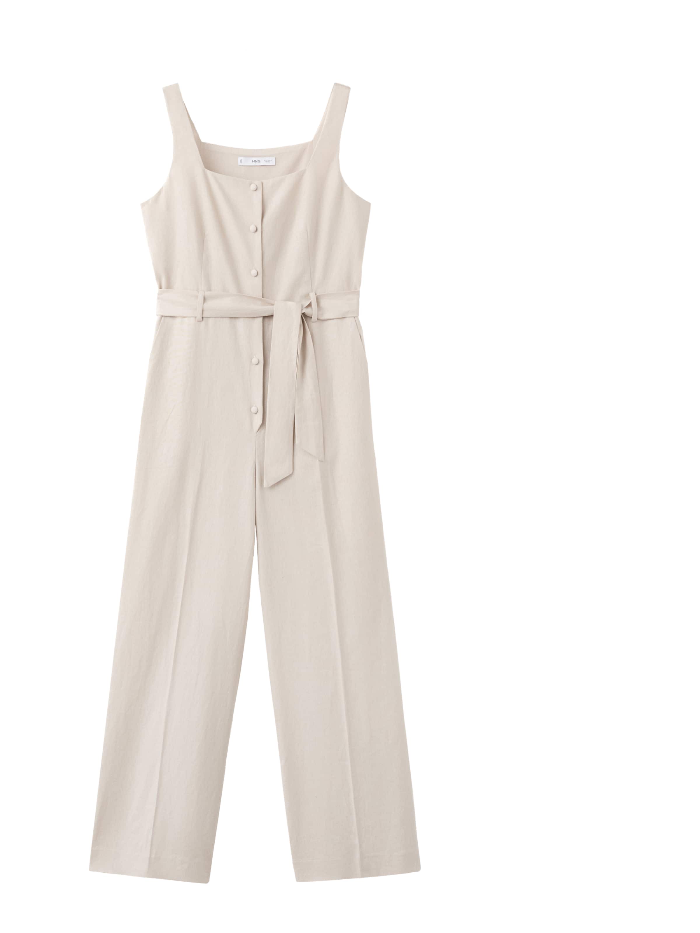 Tuta jumpsuit di MANGO in beige: frontale
