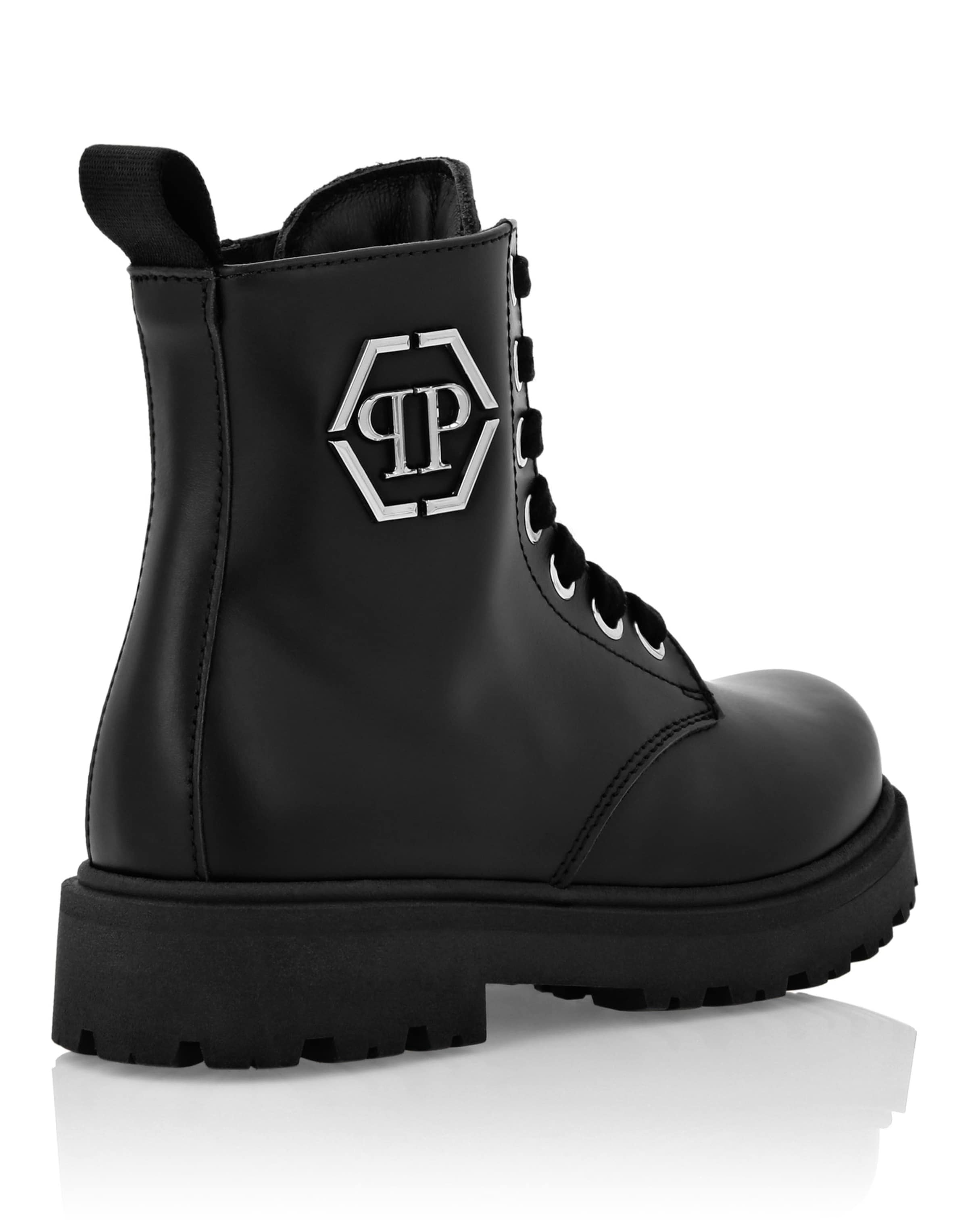 Philipp Plein - Bota 'Hexagon' em preto