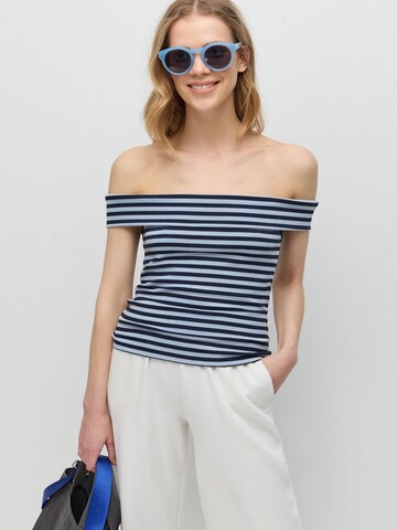 No Matter What Top in Blauw: voorkant