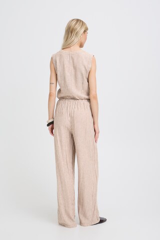 b.young Wide leg Broek 'BYFALAKKA' in Beige