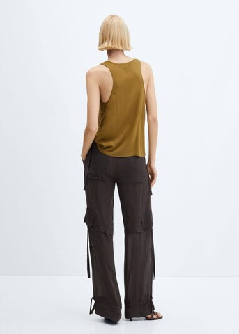 MANGO Loose fit Cargo Pants in Brown