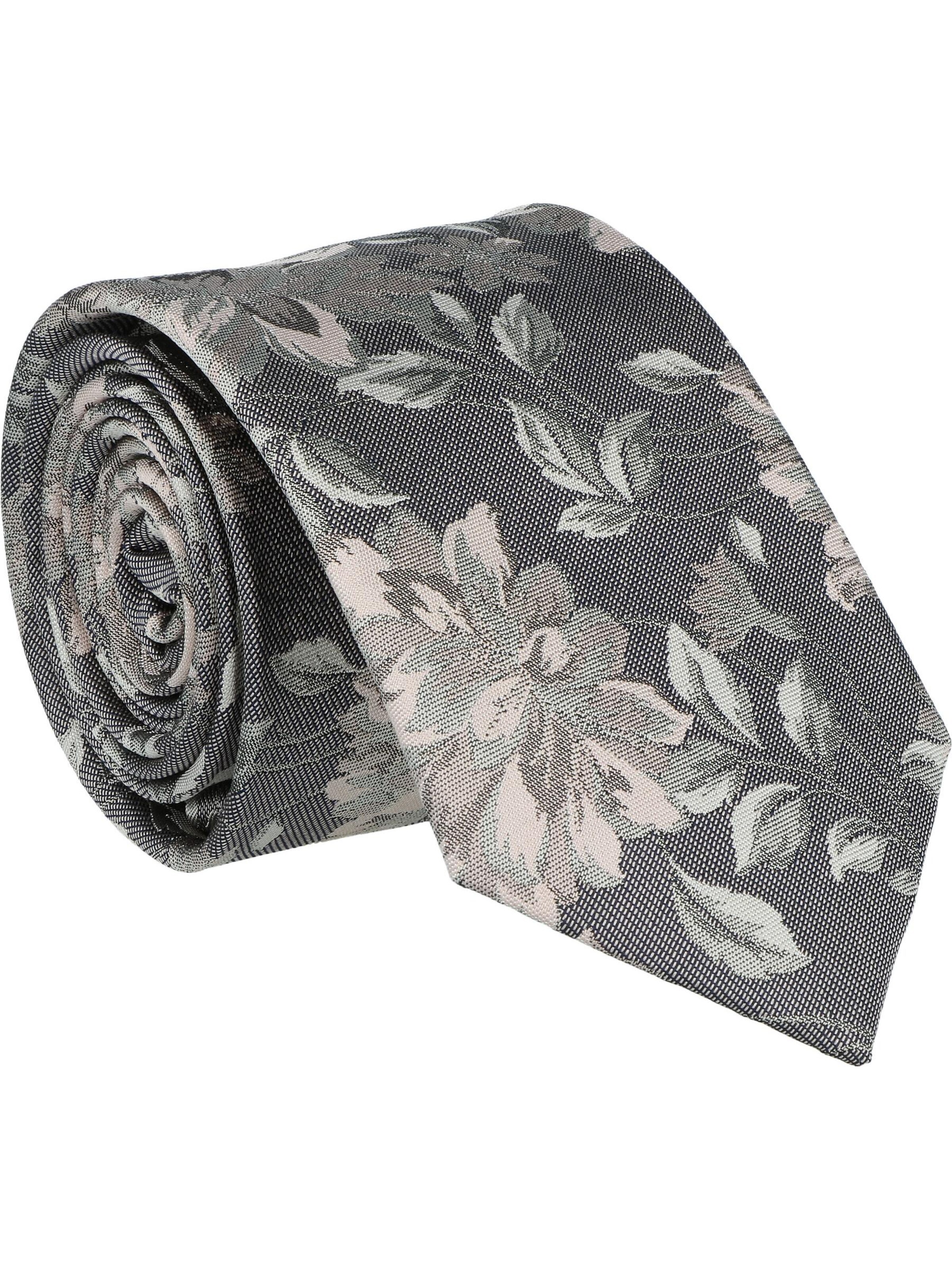 WILLEN Tie 'Floral / Uni' in Pink