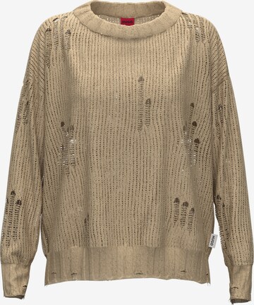 HUGO Red Pullover 'Sladder' in Beige: predná strana