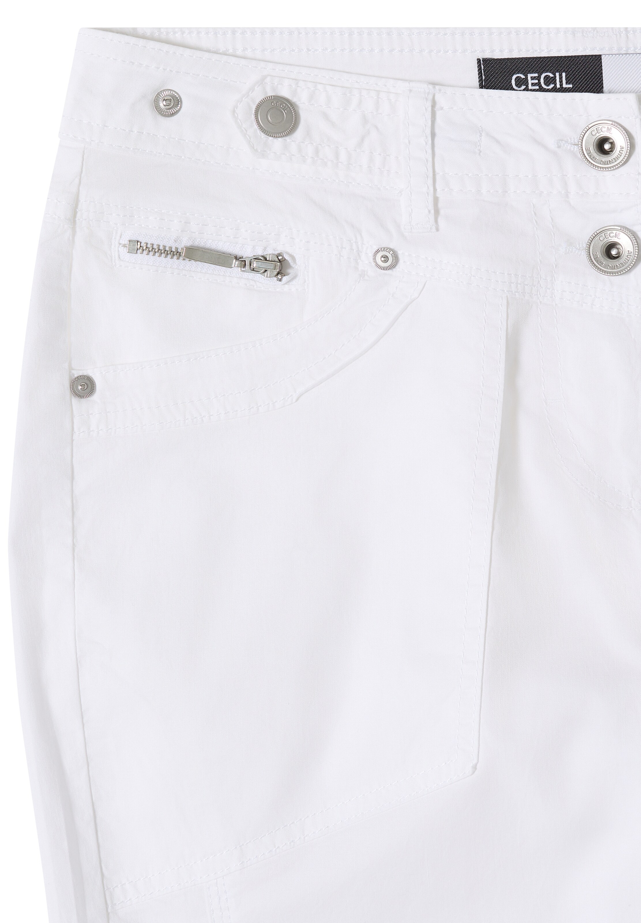 CECIL Slim fit Pants in White