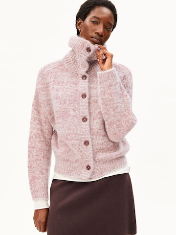 ARMEDANGELS Strickjacke MOULINÉ BRUSHED in Mischfarben: Vorderseite
