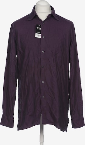 Baldessarini Button Up Shirt in L in Purple: front