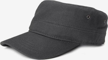 styleBREAKER Cap 'Military Cap Baumwoll Canvas' in Grey: front
