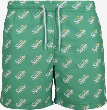 regular Pantaloncini da bagno di Mister Tee in verde: frontale