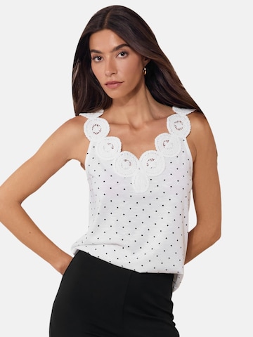 Lipsy - Top en blanco: frente
