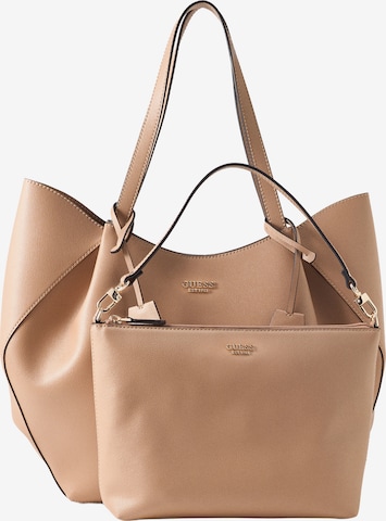 GUESS Μεγάλη τσάντα 'AMORETTE' σε μπεζ: μπροστά