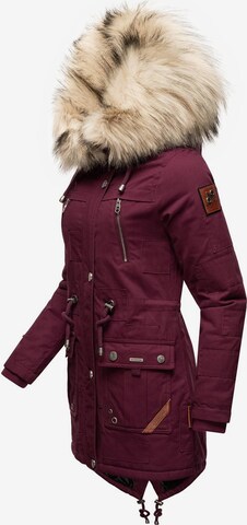 NAVAHOO Winter parka 'Honigfee' in Red