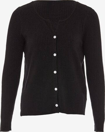 SANIKA Knit Cardigan in Black: front