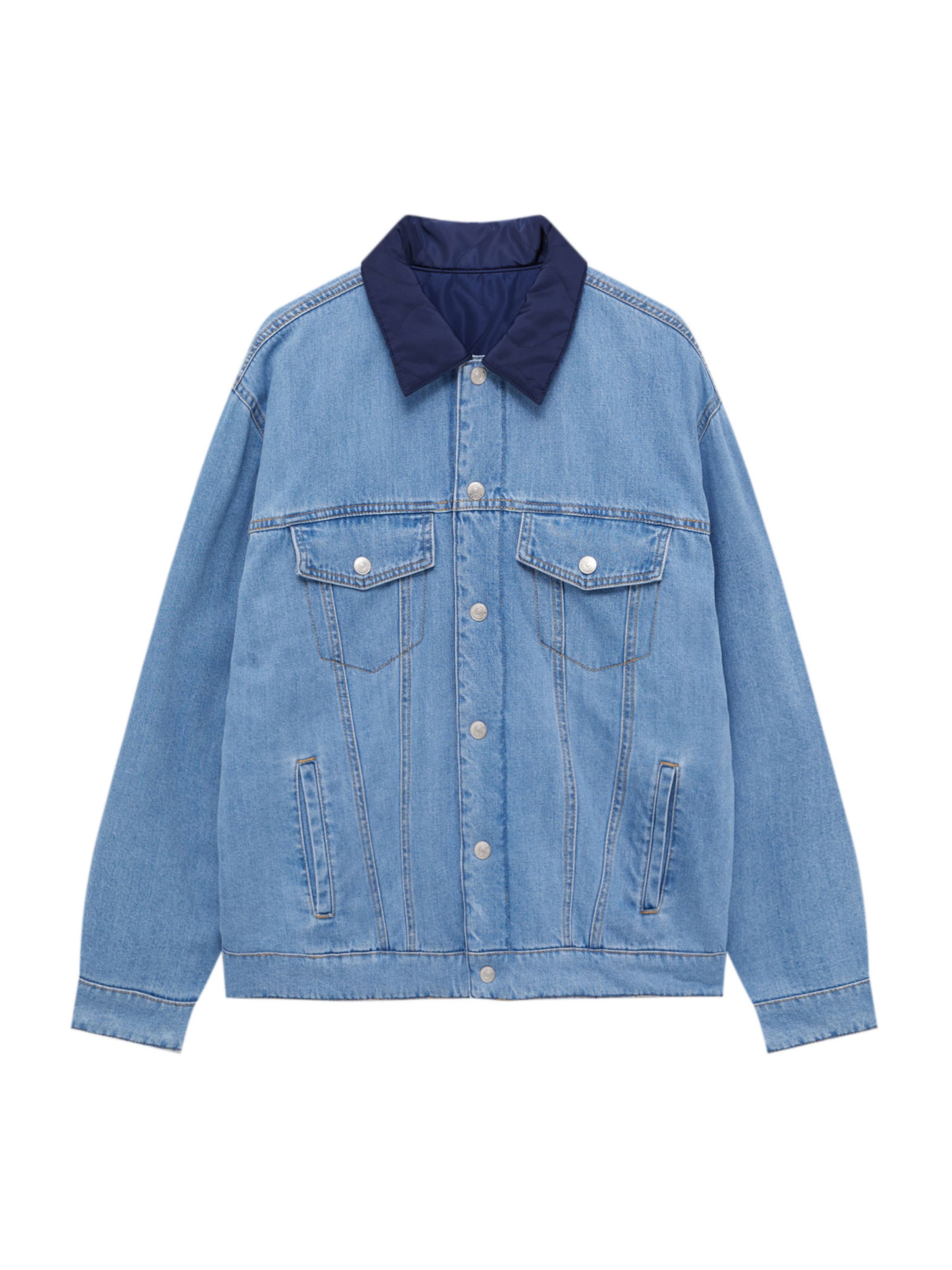 Pull&Bear Between-season jacket in Blue: front