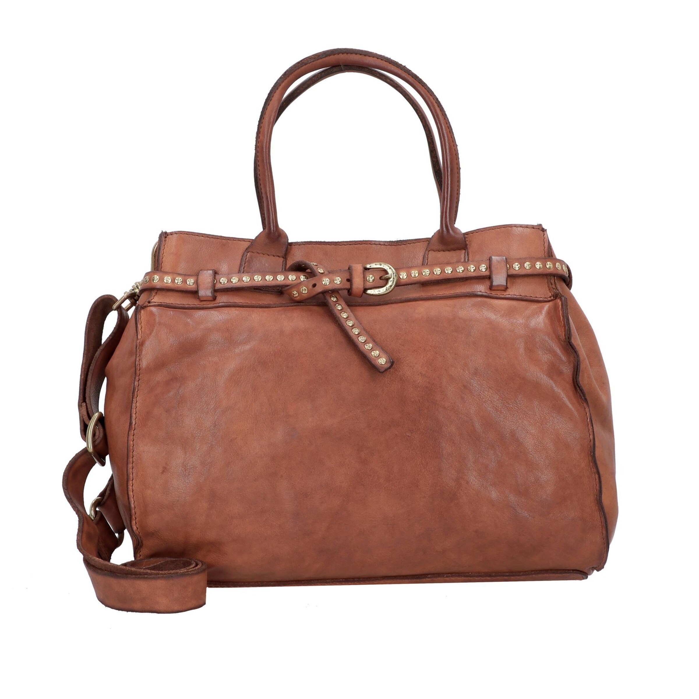 Borsa a mano 'Kura' di Campomaggi in marrone: frontale