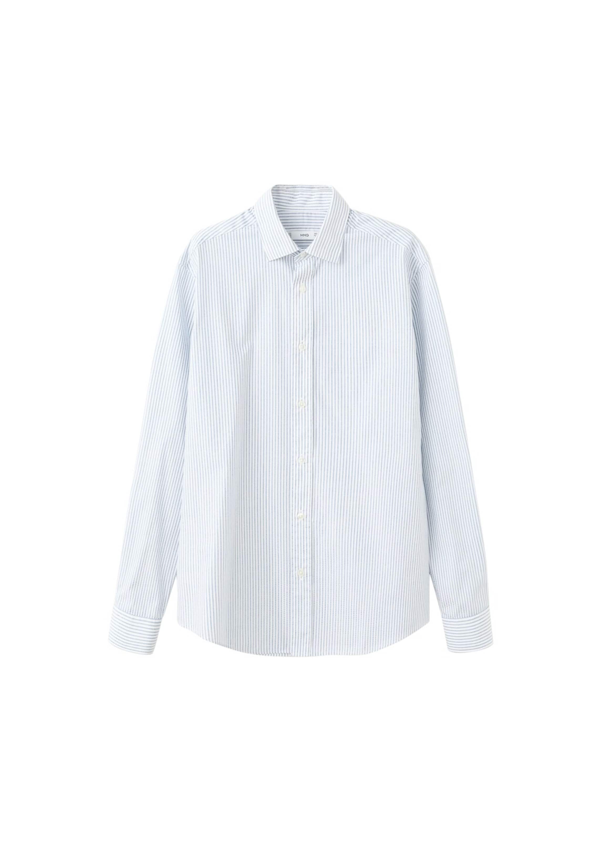 MANGO MAN Regular fit Button Up Shirt 'Playr' in Blue: front