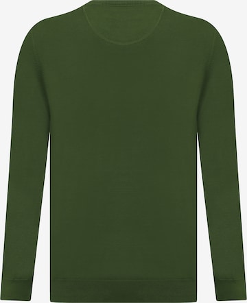 DENIM CULTURE Пуловер 'Jeromy' в зелено