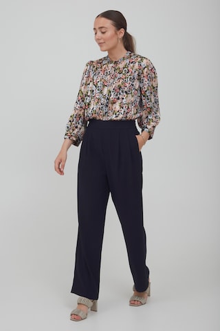 ICHI Loosefit Bandplooibroek 'IXLUXA' in Blauw
