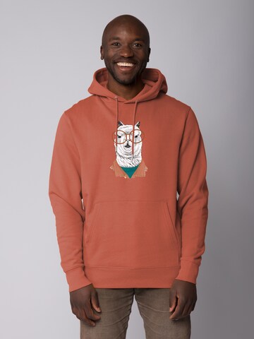 Sweat-shirt 'Lama' Watapparel en marron : devant