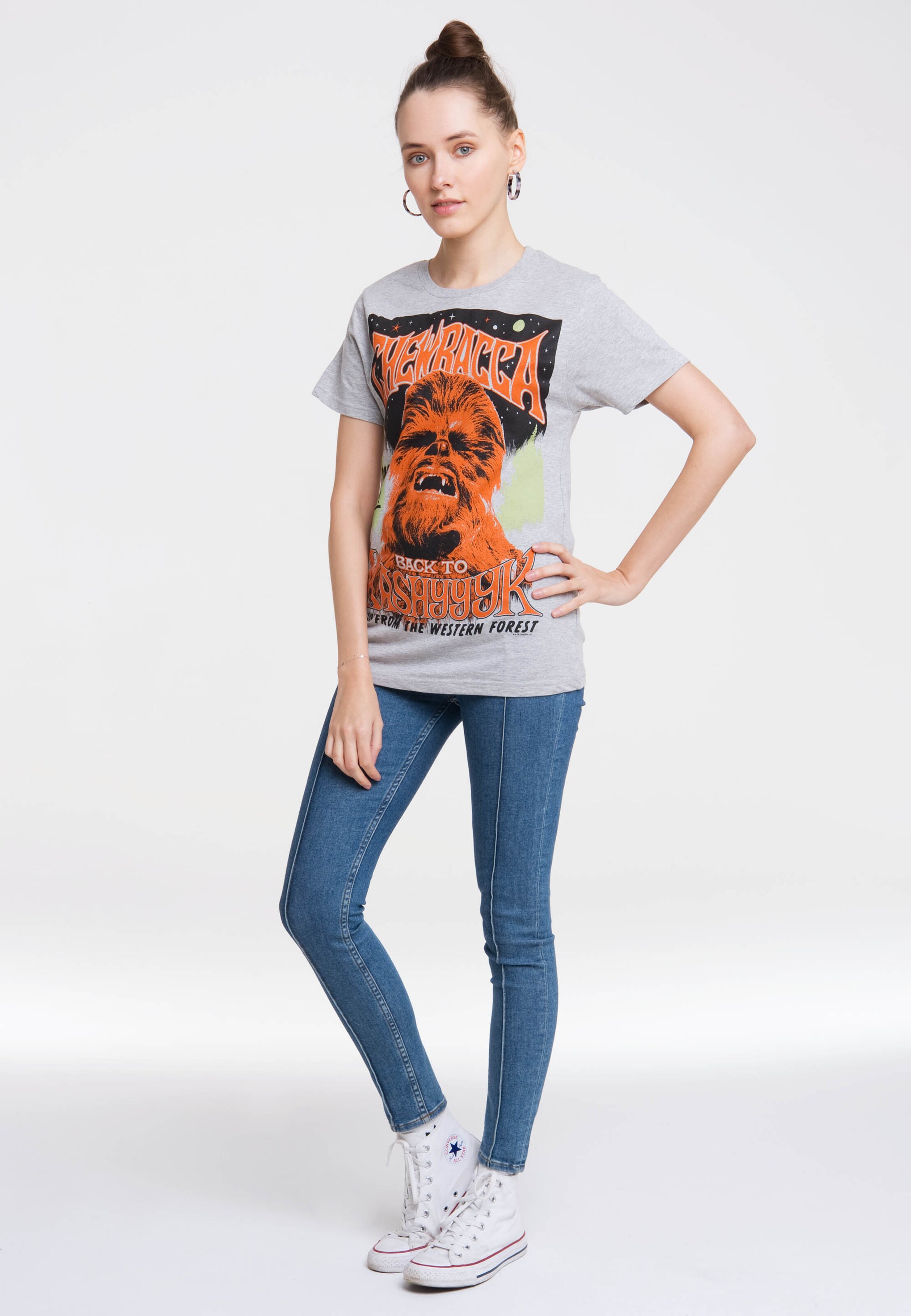 Frauen Shirts & Tops LOGOSHIRT T-Shirt 'Star Wars' in Grau - ZR51463