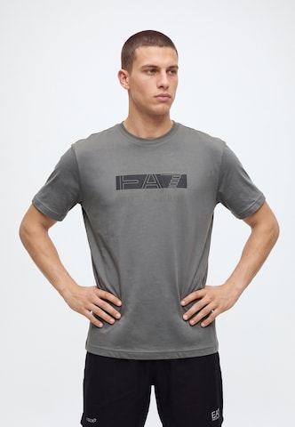 EA7 Emporio Armani Функционална тениска 'VISIBILITY' в сиво