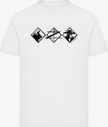 F4NT4STIC Shirt 'Zorro Diamond Trio' in White: front