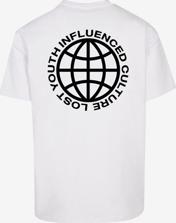 Lost Youth T-Shirt 'Influenced' in Weiß