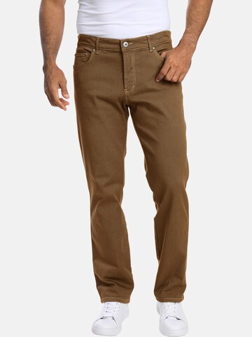 Jan Vanderstorm Loose fit Jeans 'Gunnar' in Brown: front