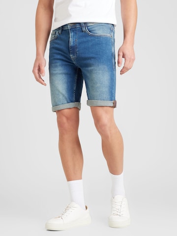 BLEND Slimfit Shorts in Blau: predná strana