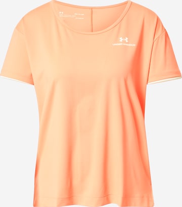 UNDER ARMOUR Funkcionalna majica 'Rush Energy' | oranžna barva: sprednja stran