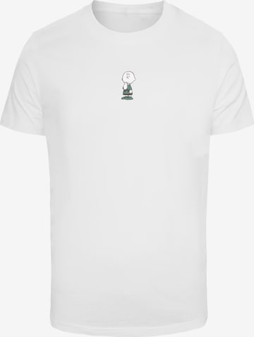 Merchcode Shirt 'Peanuts - Charlie Brown ' in White: front