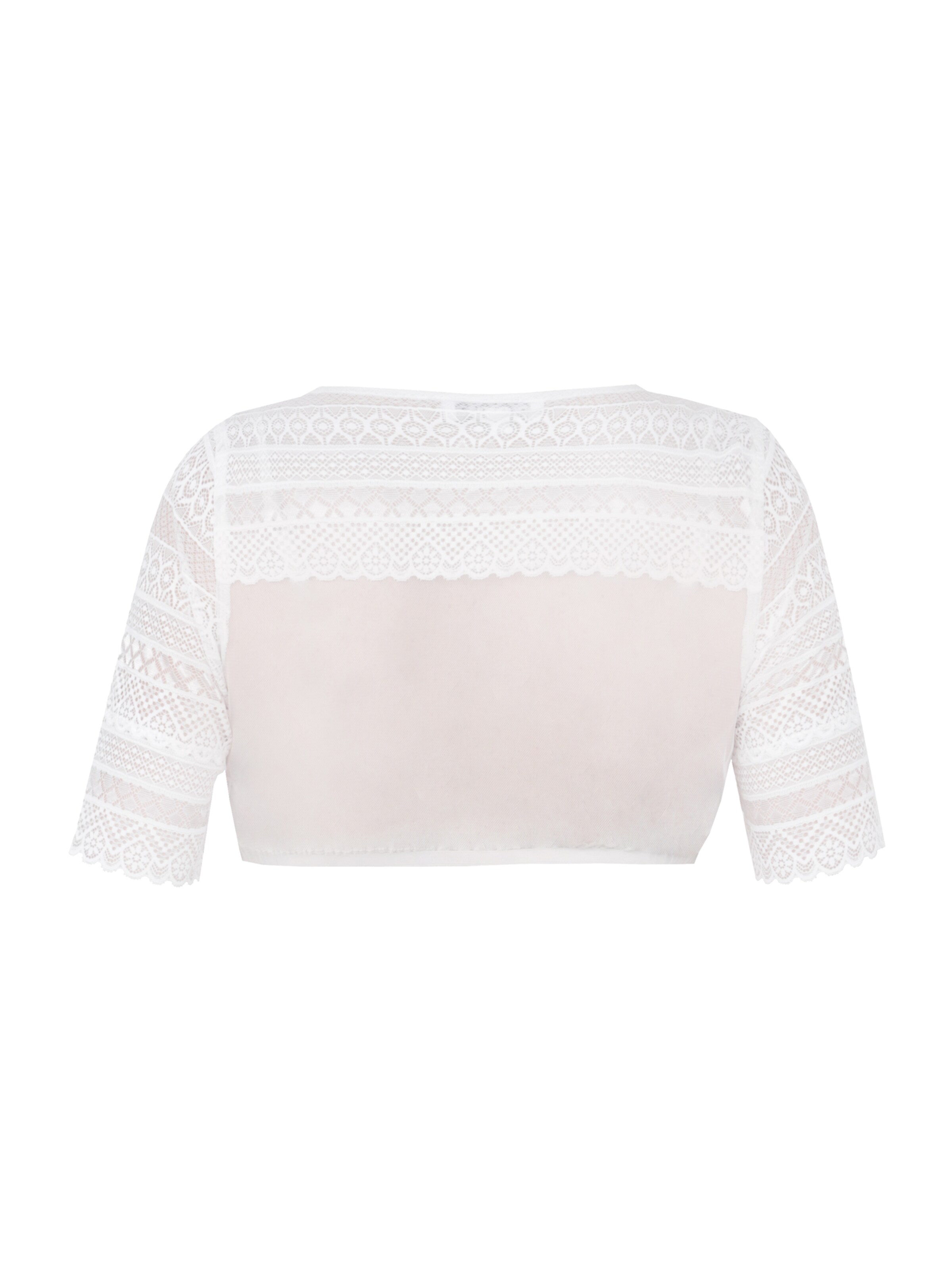 MARJO Traditional blouse 'Geslau' in White