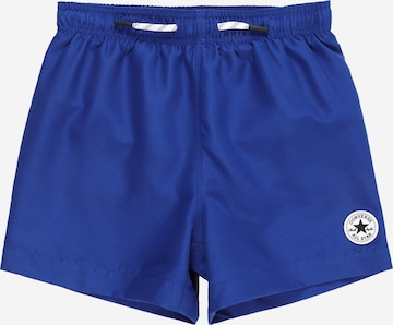 CONVERSE Plavecké šortky – modrá: přední strana