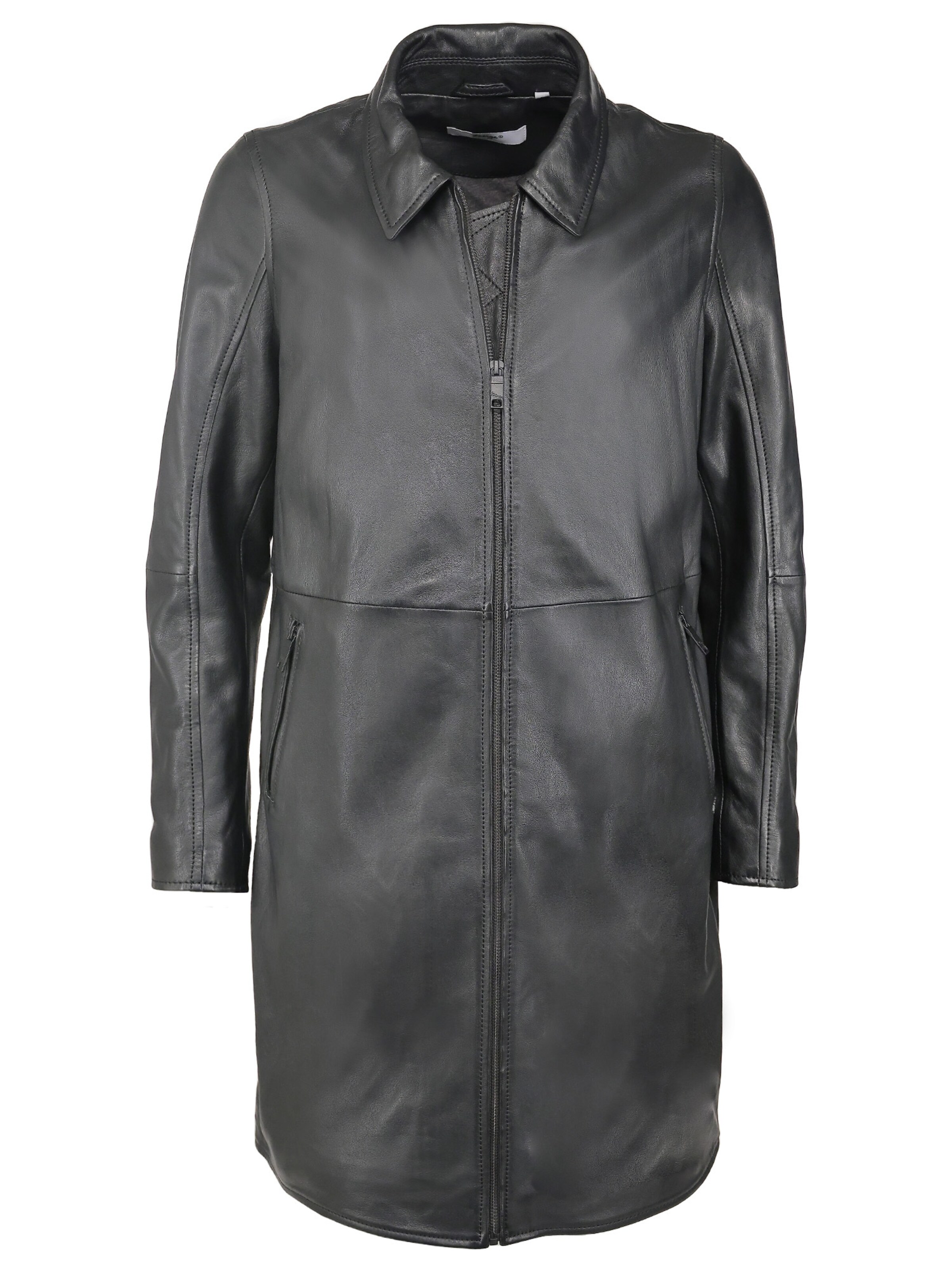 Maze Tussenmantel in Zwart: voorkant