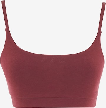Organication Bra in Red: front