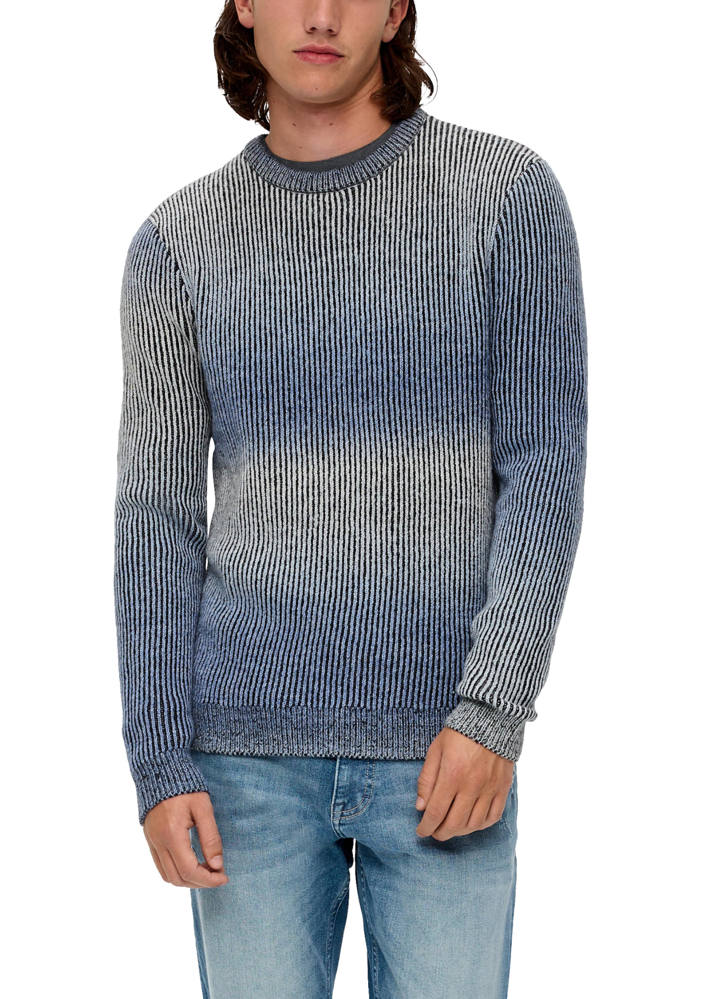 QS Strickpullover in Blau
