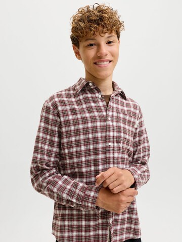 Jack & Jones Junior Regular fit Overhemd in Bruin