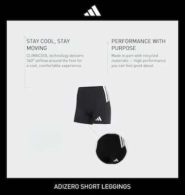 ADIDAS PERFORMANCE Skinny Sportovní kalhoty 'Adizero' – černá