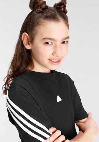 ADIDAS SPORTSWEAR Λειτουργικό μπλουζάκι 'Future Icons 3-Stripes' σε μαύρο