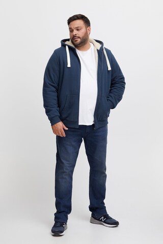 Blend Big Zip-Up Hoodie in Blue