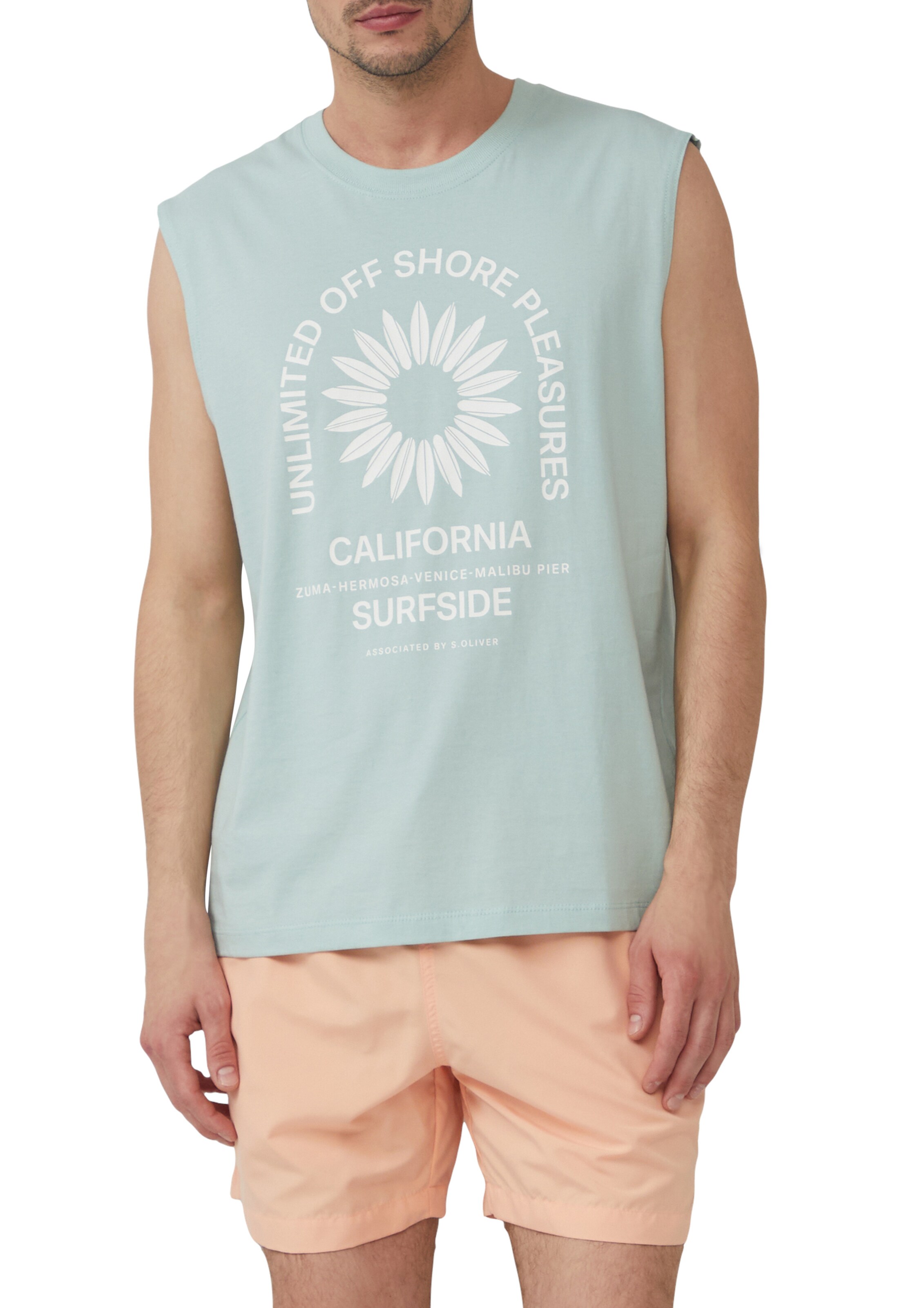 s.Oliver Shirt in Blauw: voorkant