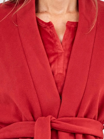 Robe de chambre Gisela en rouge