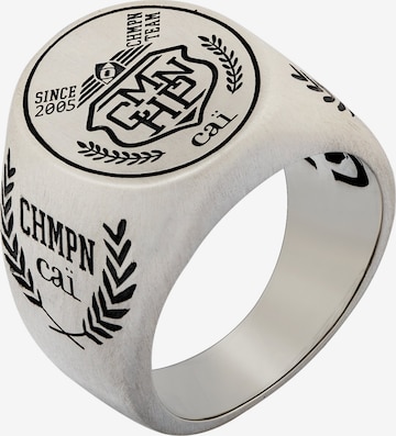 caï Ring in Silver: front