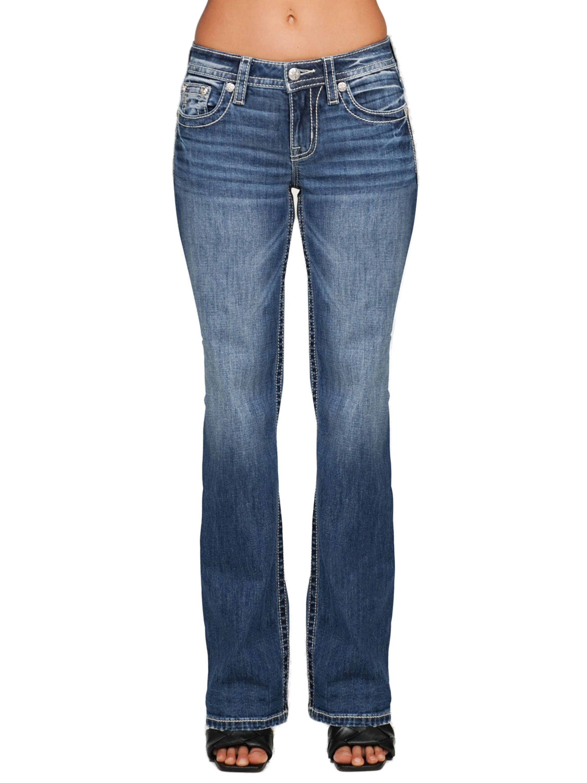 Miss Me Boot cut Jeans 'Miss Me MID-REISE-BOOT- k1517' in Blue