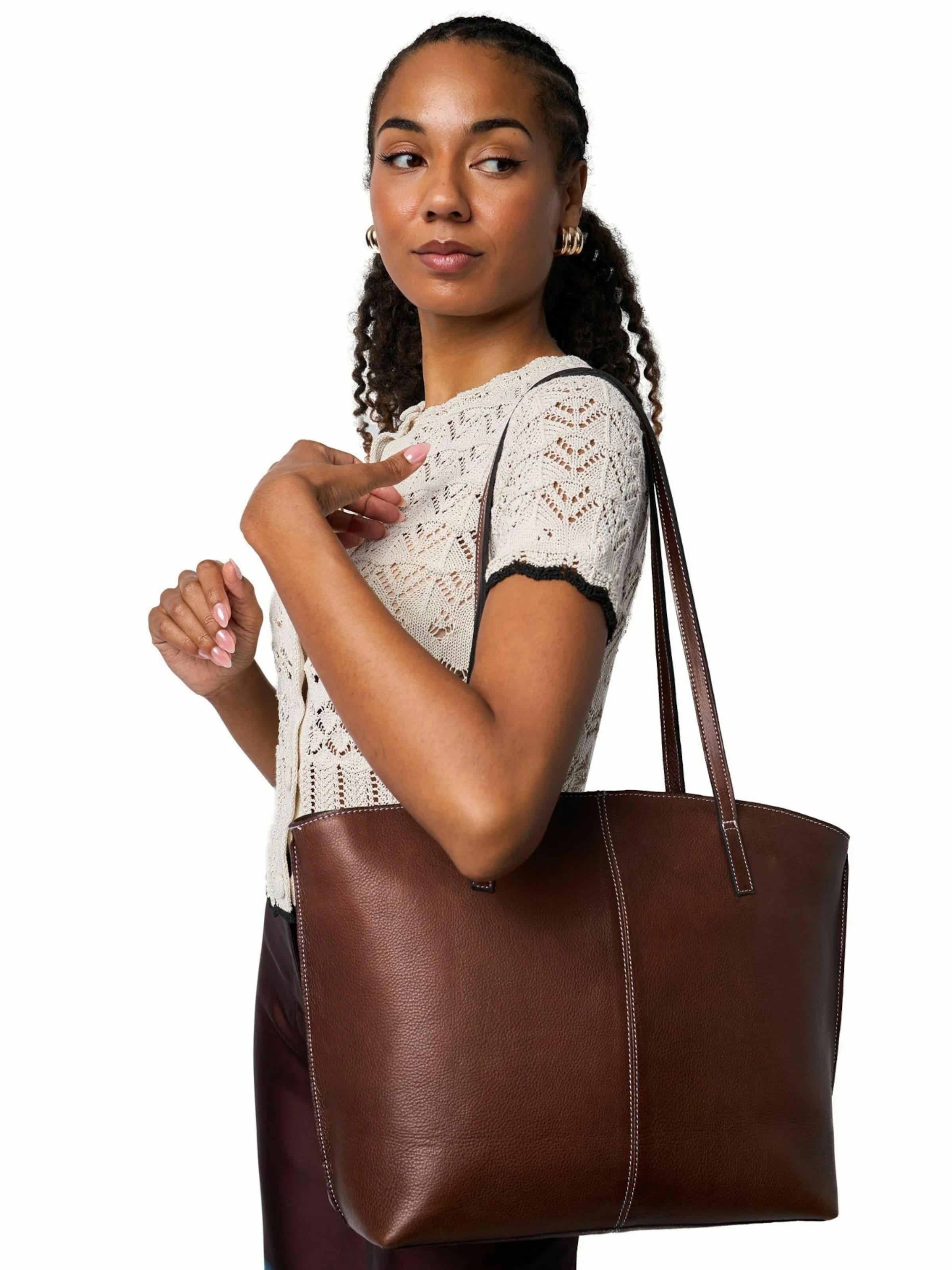 Cabas ' Nalou ' RE:DESIGNED en gris : devant
