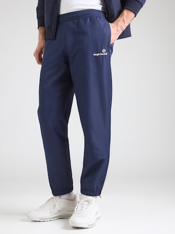 Sergio Tacchini Zwężany krój Spodnie sportowe 'Carson 021' w kolorze niebieski: przód