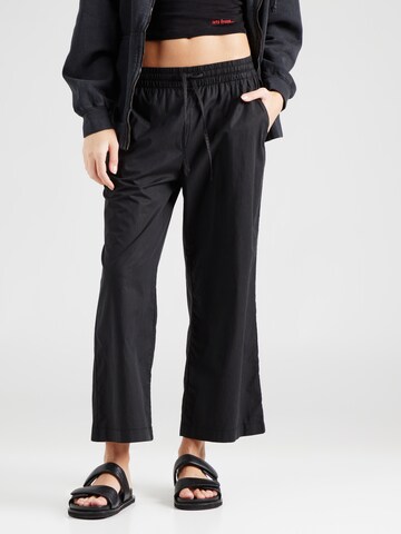 s.Oliver Wide leg Broek in Zwart: voorkant