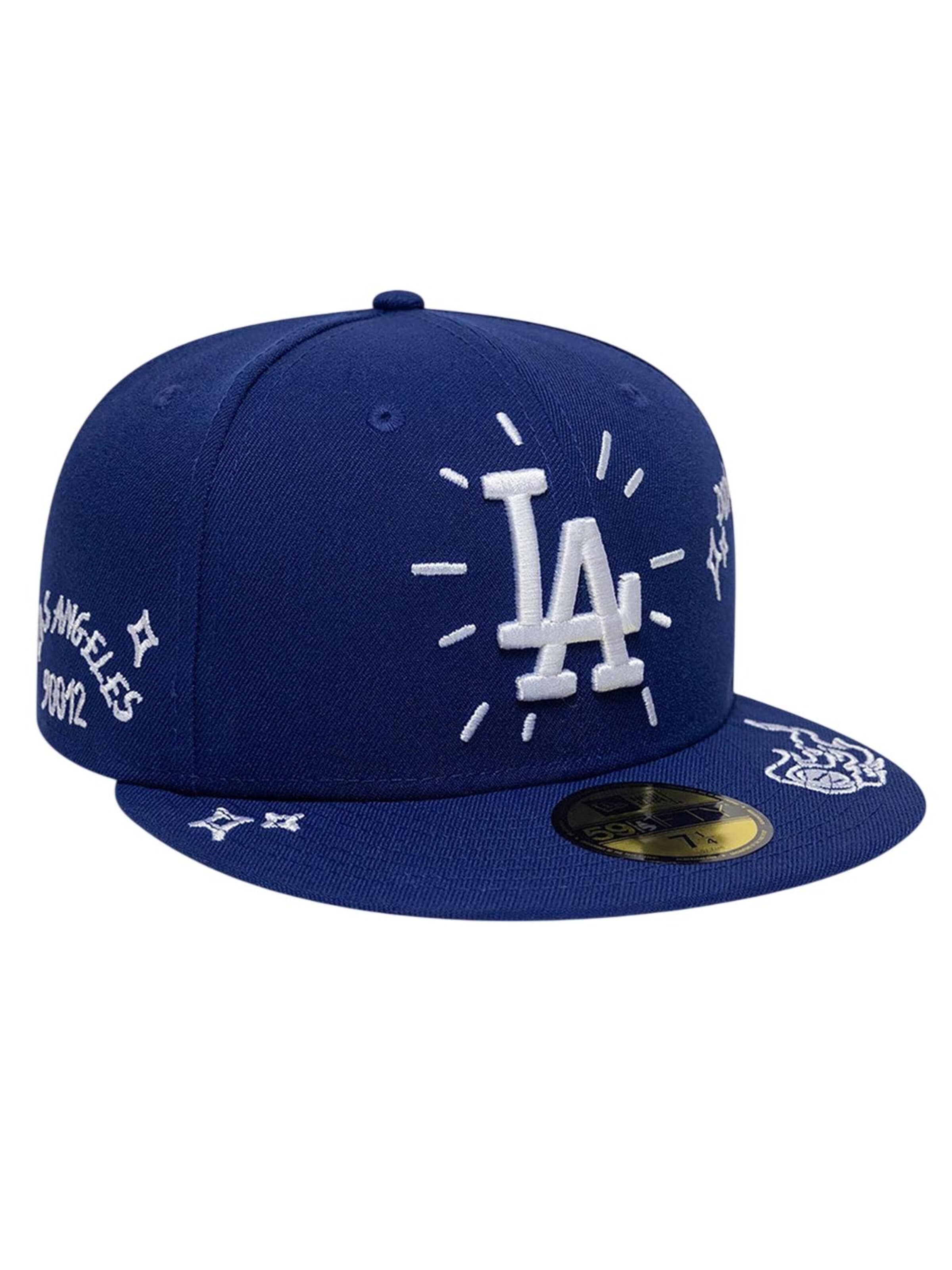 NEW ERA Cap '59FIFTY MLB Los Angeles Dodgers Scribble'‌‌‌ in Blau
