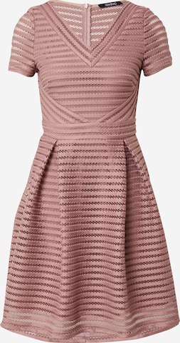 Robe de cocktail SWING en rose : devant